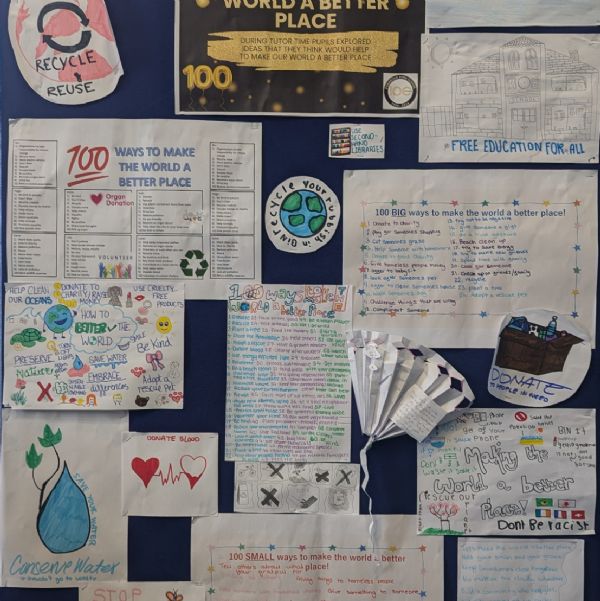 100 Ways to Make the World a Better Place Display